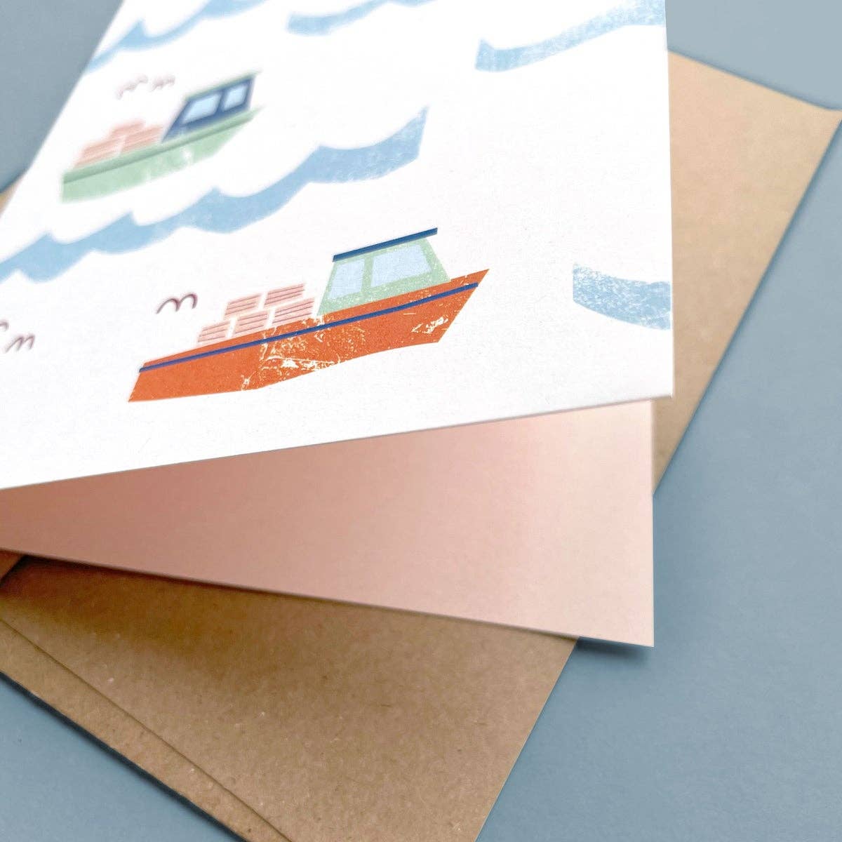 Kautzi Illustrations - Greeting Card Lobster Boats