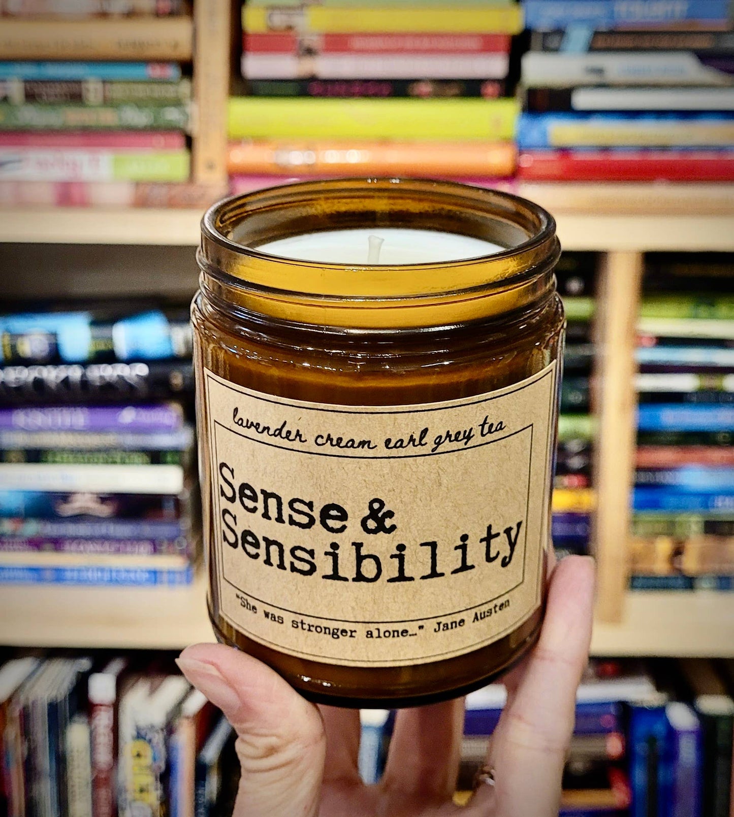 NovelTea Bookstore & Gifts - Sense and Sensibility -  Lavender & Earl Grey Scented Candle