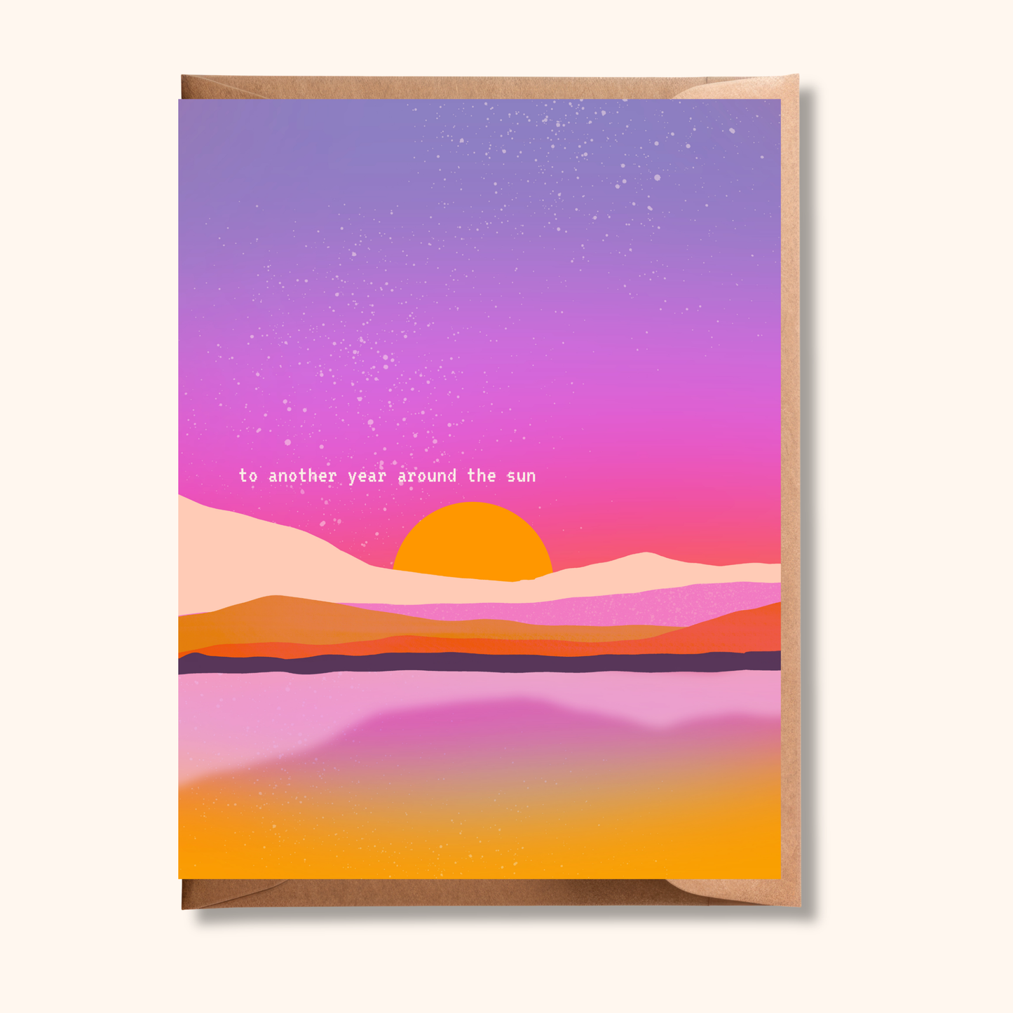 Brush & Bird Paper Co. - Another Year Around the Sun | Vibrant Birthday Card