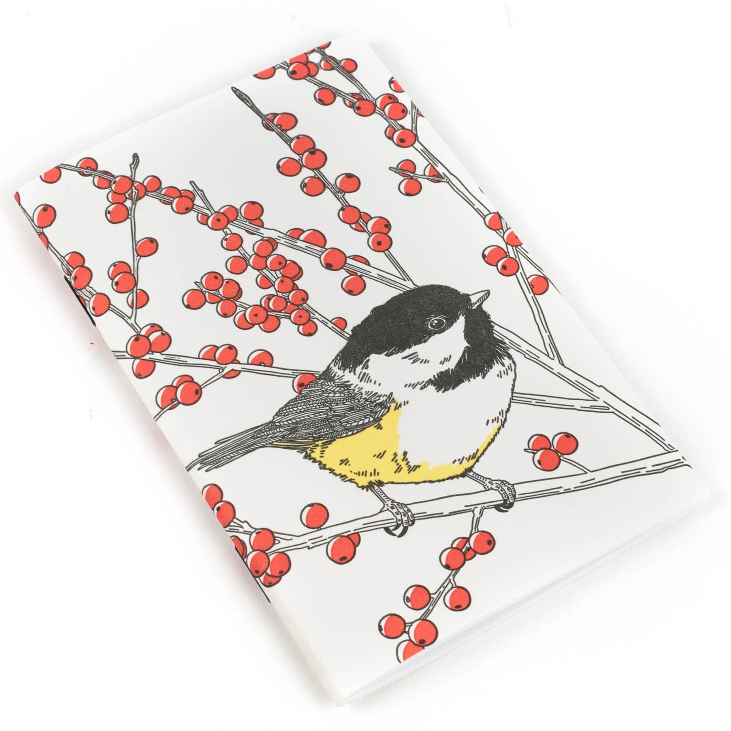 Porchlight Press Letterpress - Black-capped Chickadee Pocket Notebook - West Coast Birds