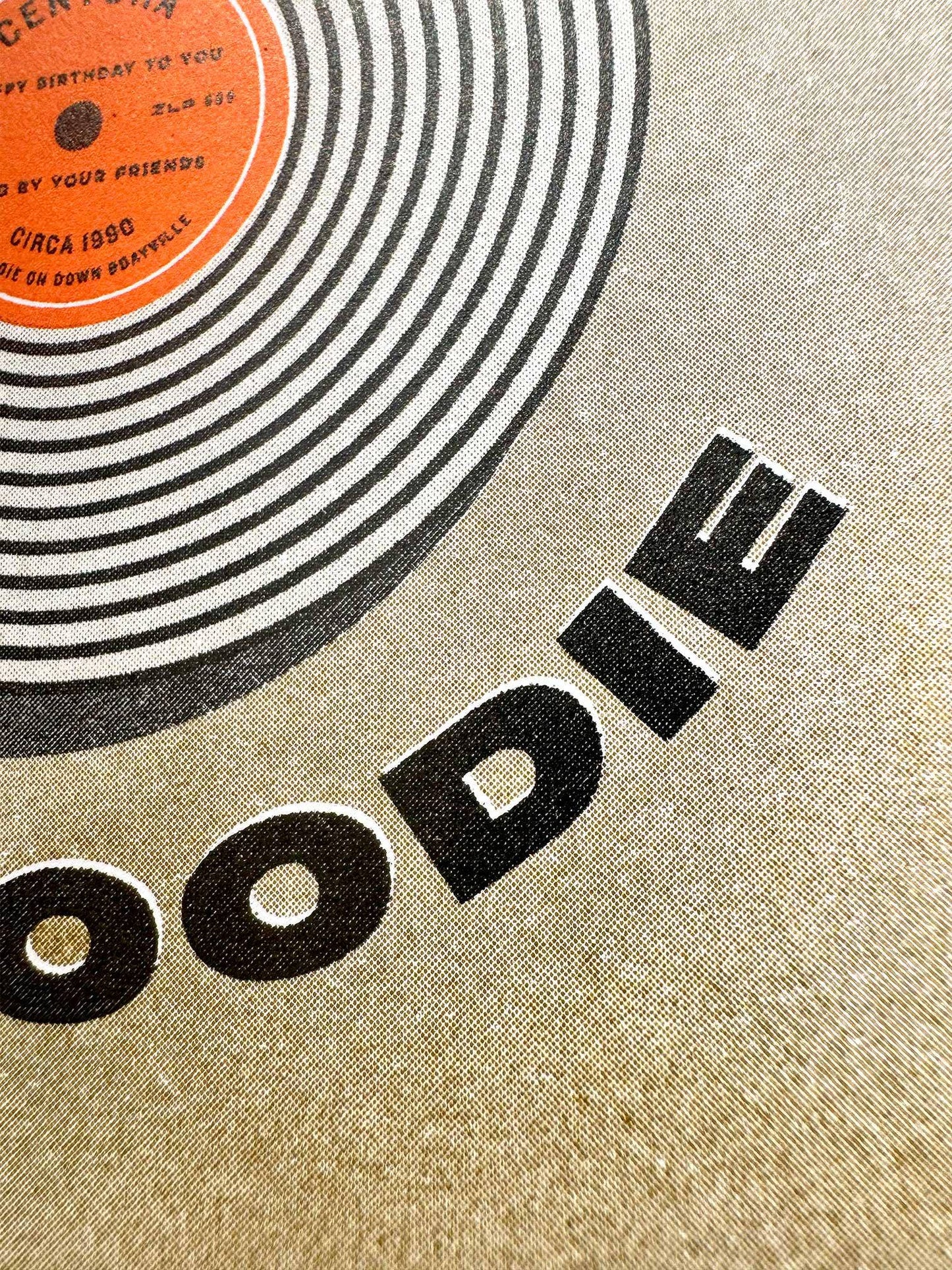 SLY EYE - Retro Birthday Risograph Card Vinyl/Cassette Design