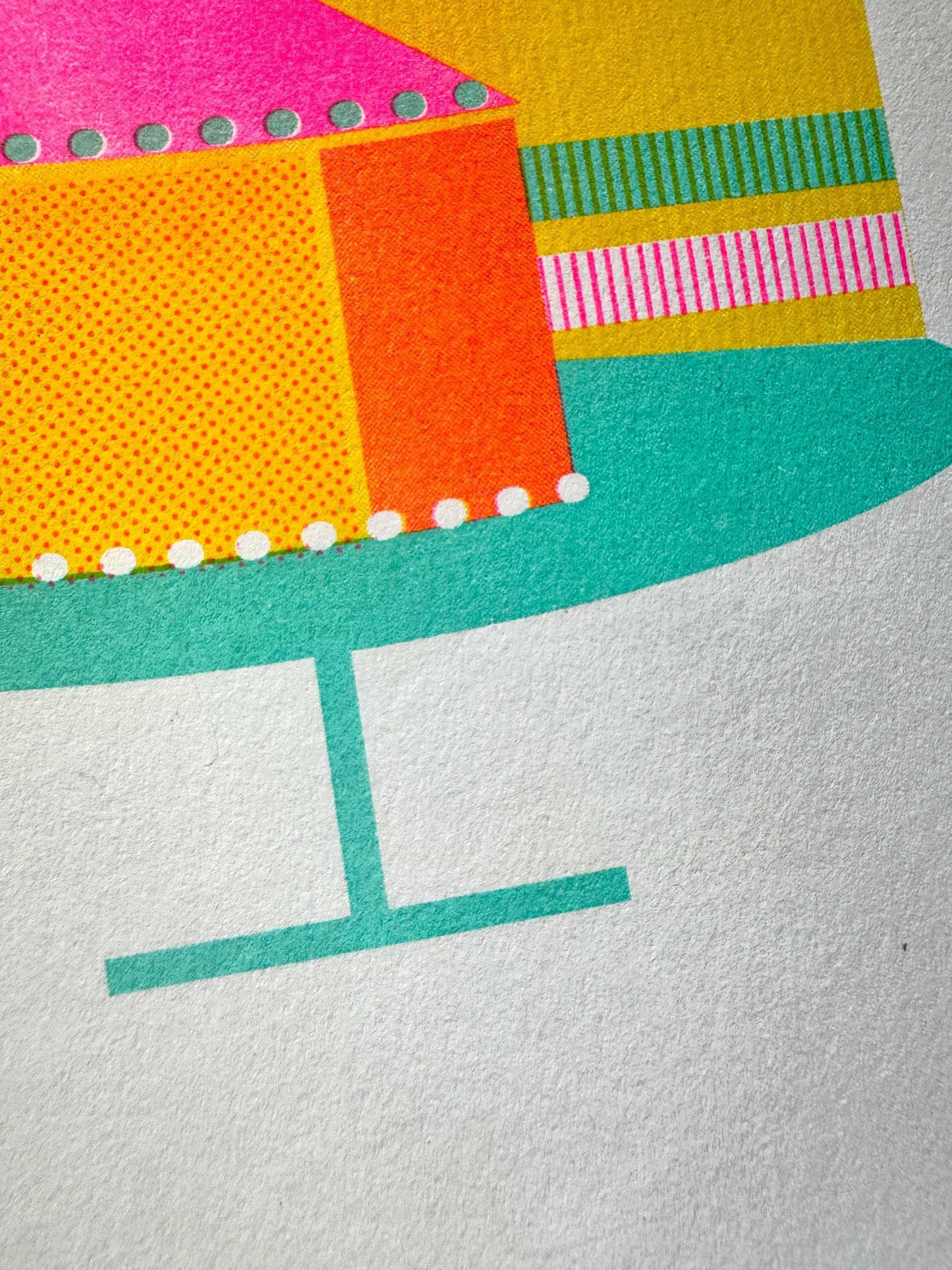 SLY EYE - Mid Century Modern Risograph Birthday Card