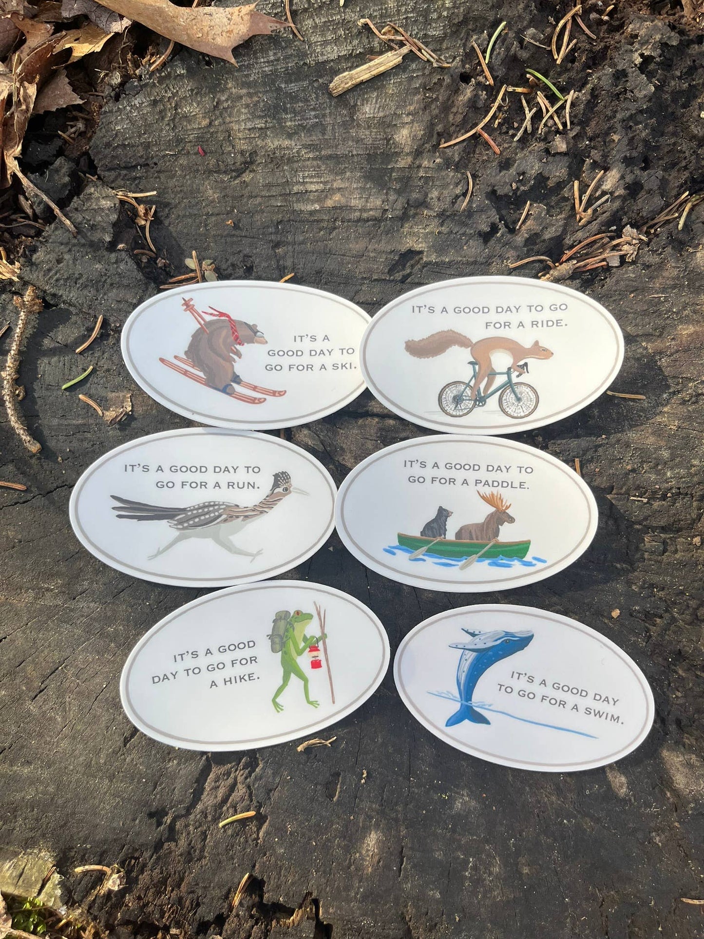 Bygone Art Project - Swim Whale Sticker | Good Day to Swim | Adventure