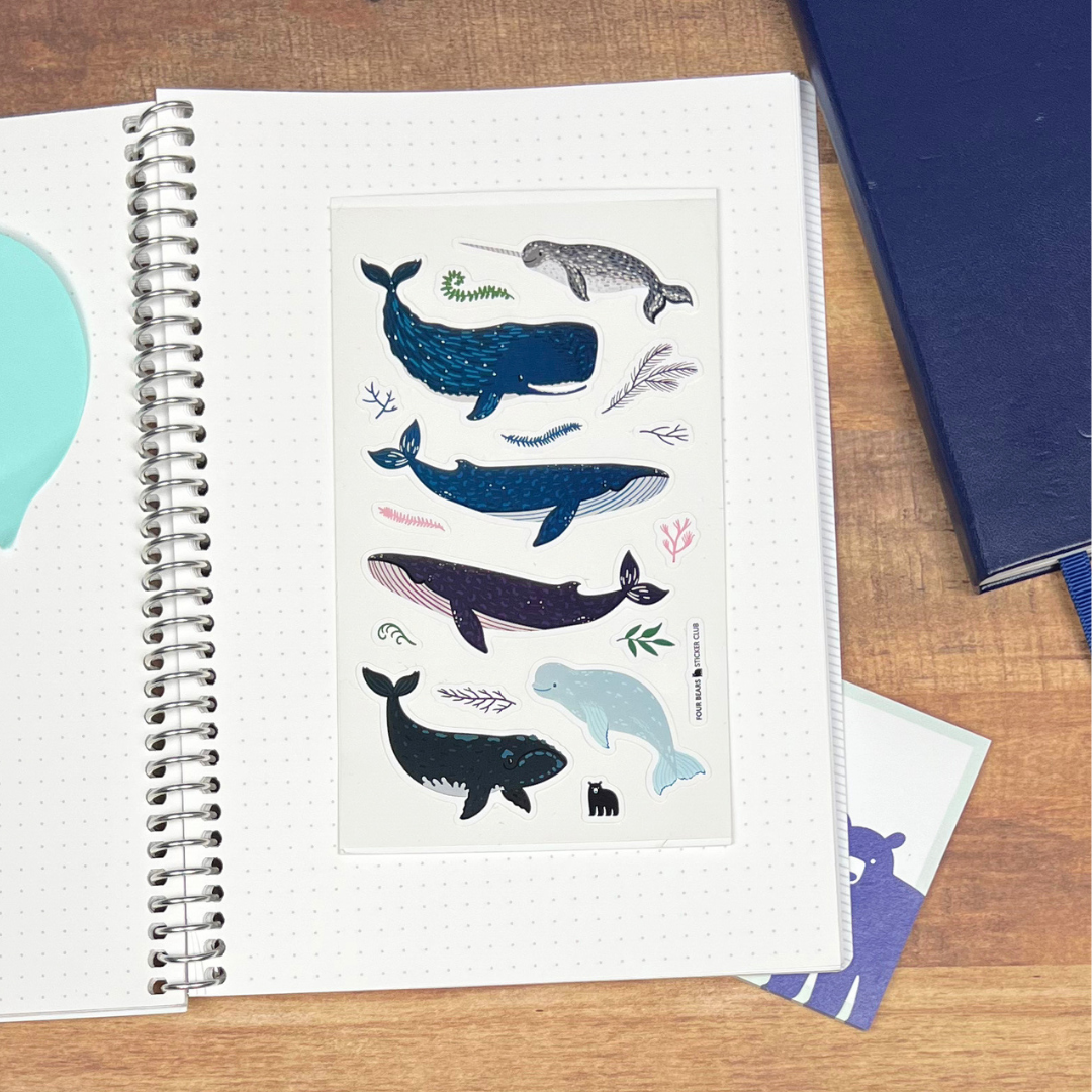 Four Bears Sticker Club - A Whaley Good Day - Agricola Street Books