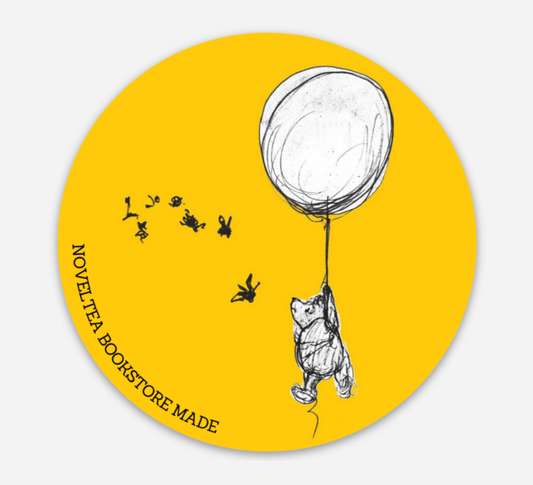 NovelTea Bookstore & Gifts - Winnie and Bees Vinyl Sticker - Agricola Street Books