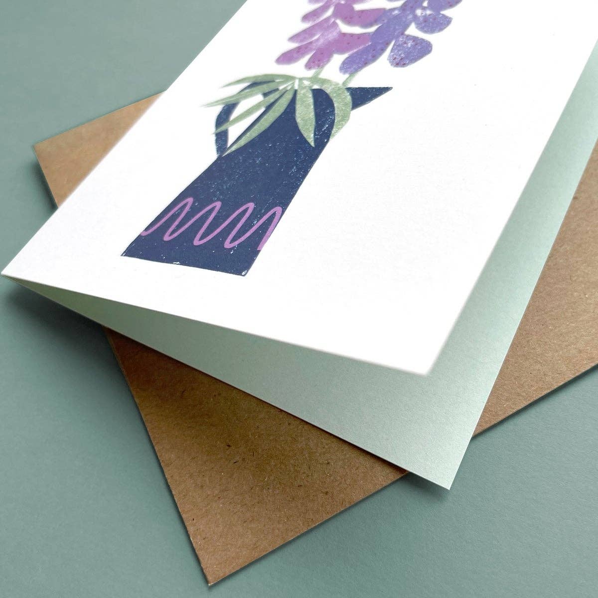 Kautzi Illustrations - Greeting Card Lupines - Agricola Street Books