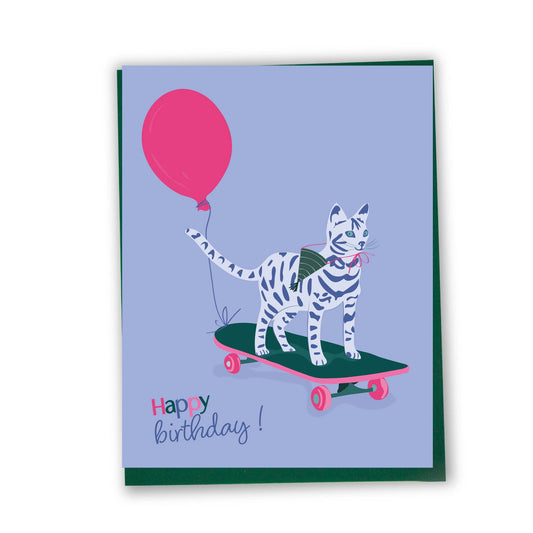 Lili Graffiti - Happy birthday (Cat) Birthday card - Agricola Street Books