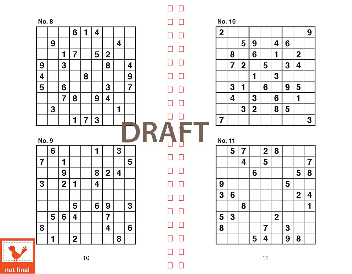 Large Print Sudoku Puzzles Orange