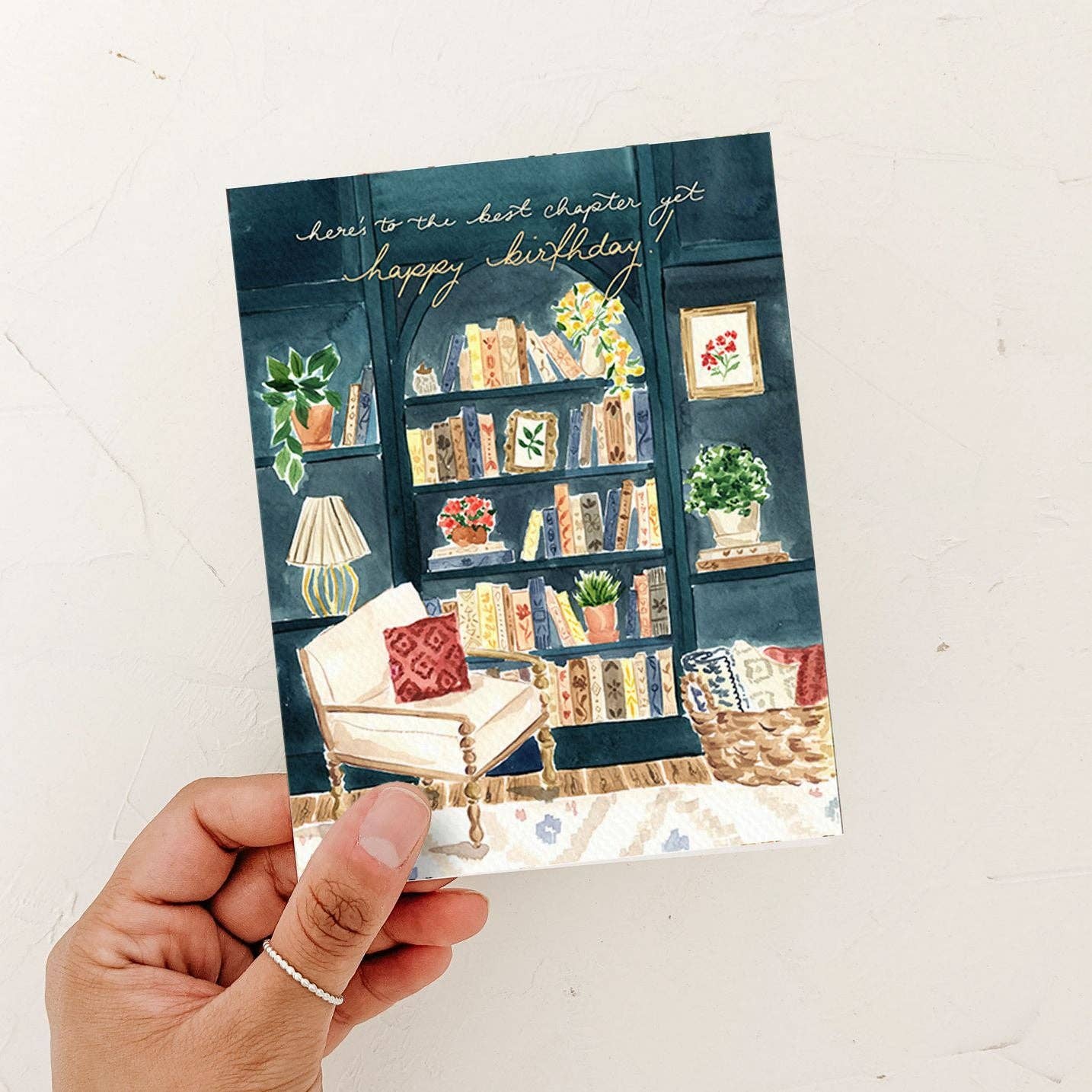 Almeida Illustrations - Best Chapter Yet Birthday Card | Book Theme