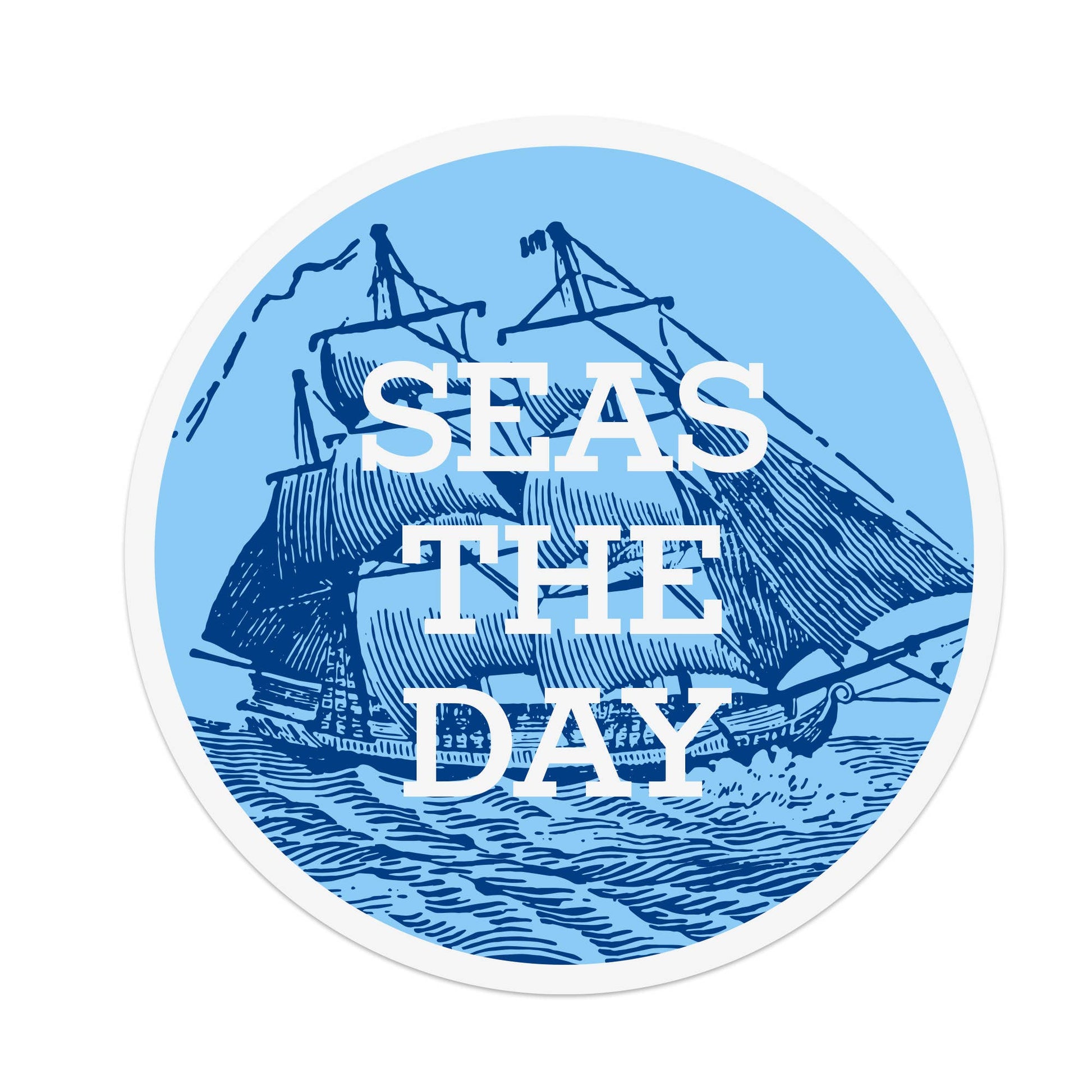 Inkwell Originals - Seas The Day Magnet - Agricola Street Books