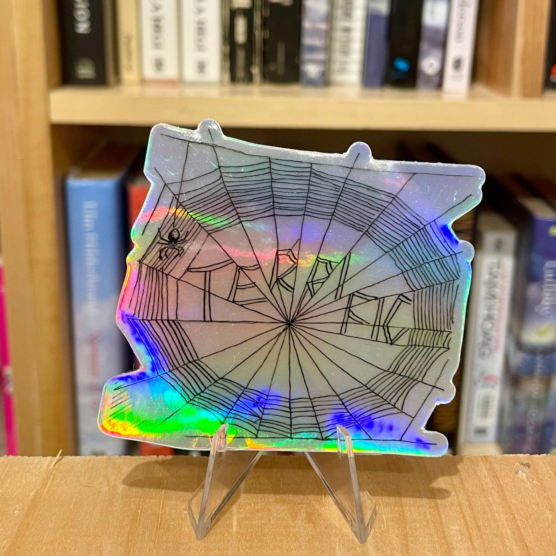 NovelTea Bookstore & Gifts - Terrific - Charlotte's Web Hollographic Vinyl Sticker - Agricola Street Books