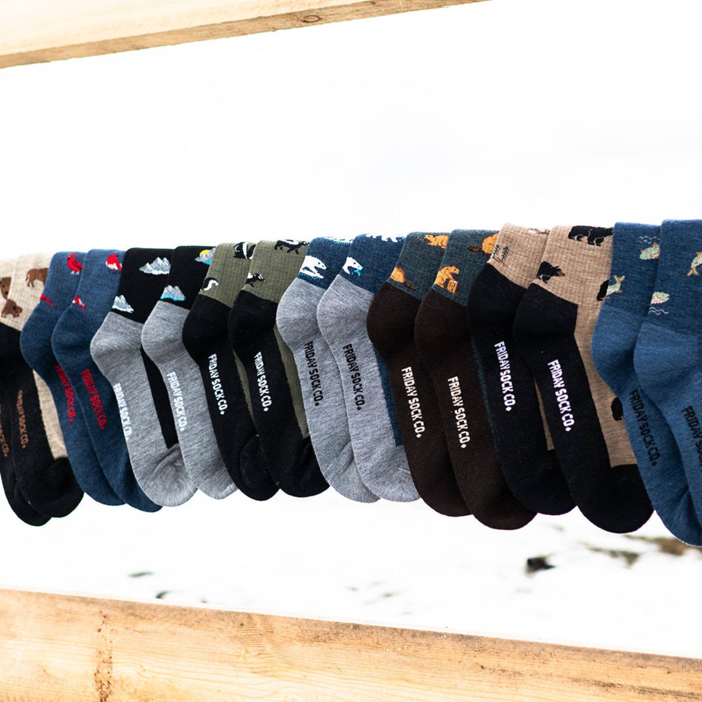 Friday Sock Co. - Women's Bear & Tree Merino Wool Socks