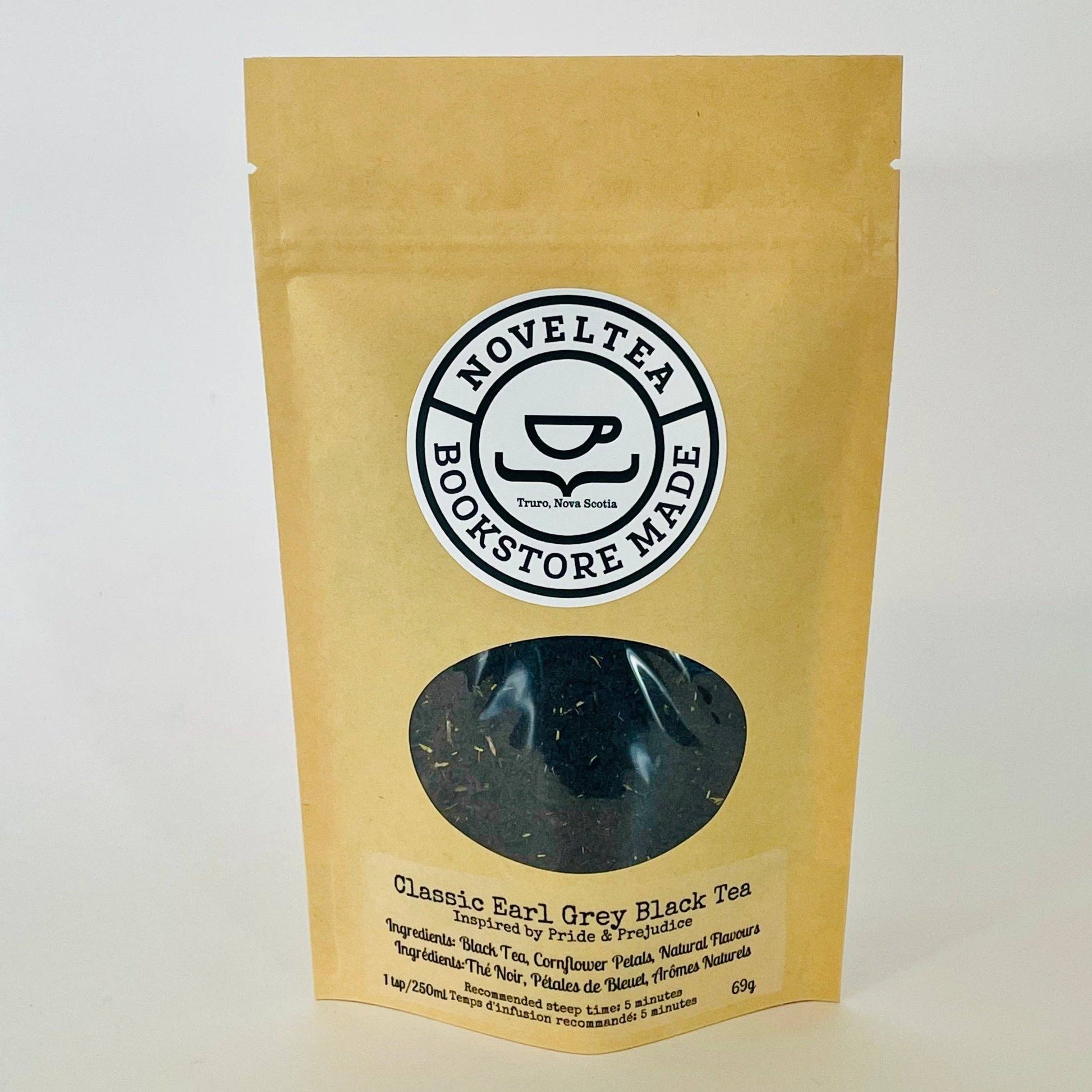 NovelTea Bookstore & Gifts - Pride and Prejudice Inspired - Earl Grey BLACK TEA - Agricola Street Books