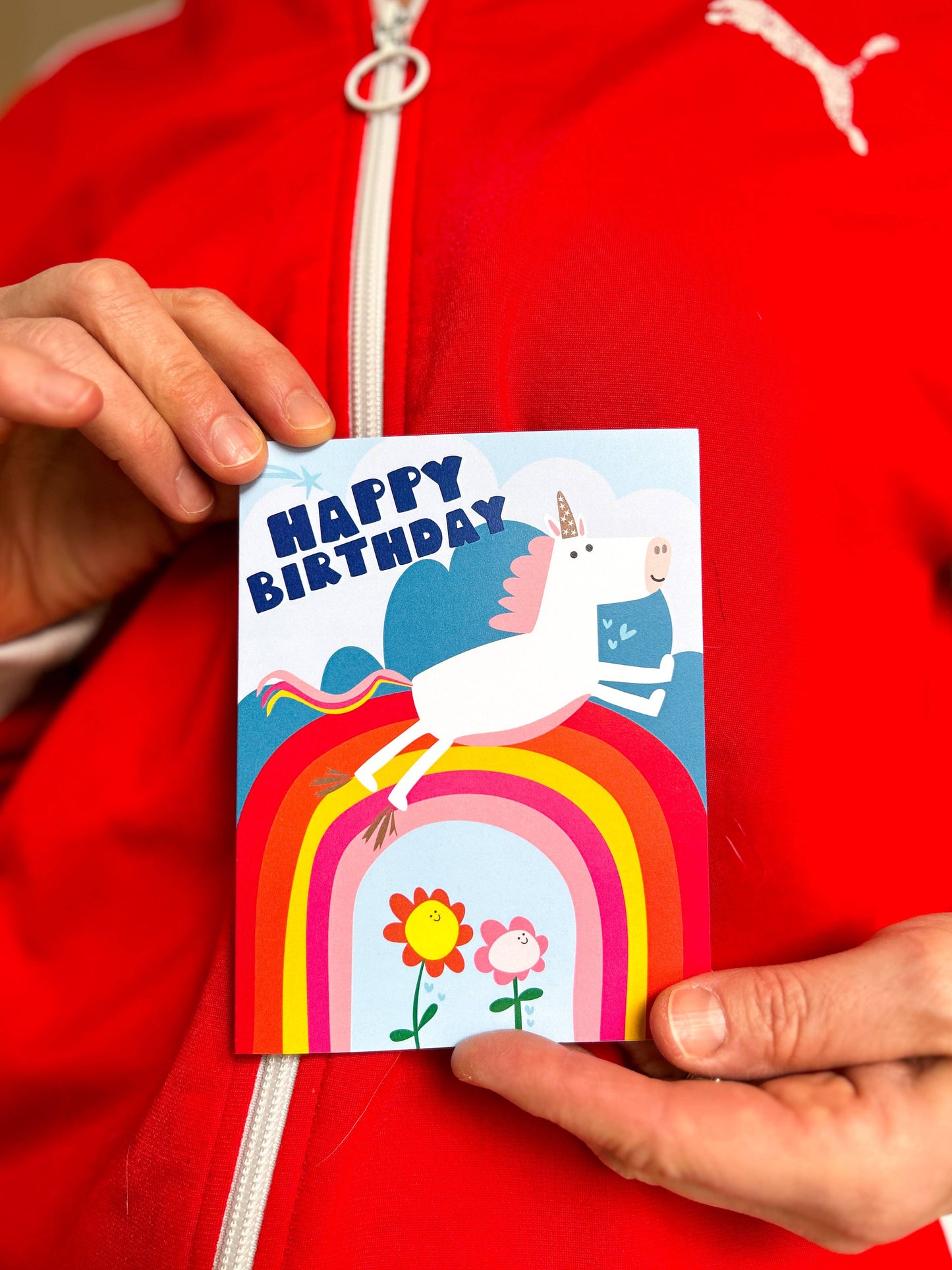 Happy Just Happy - Happy Birthday Unicorn(Blank) - Agricola Street Books