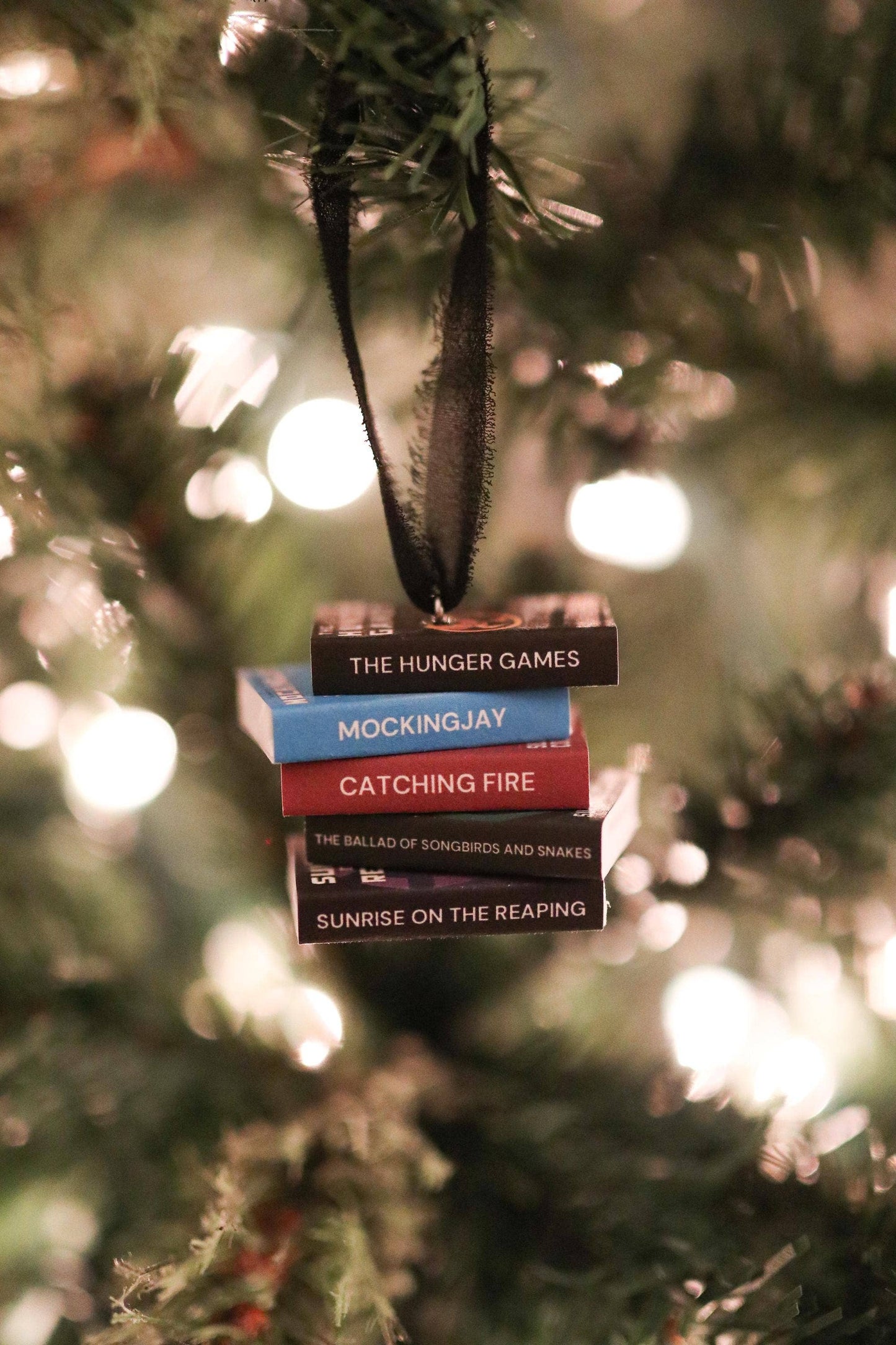 The Sticker Shop - Hunger Games Mini Book Stack Ornament