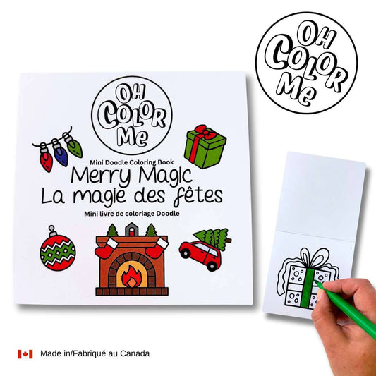 Oh Color Me - Mini Coloring Book Merry Magic - Agricola Street Books