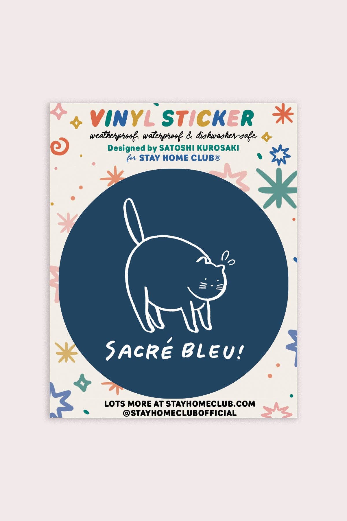 Stay Home Club - Sacré Bleu Vinyl Sticker