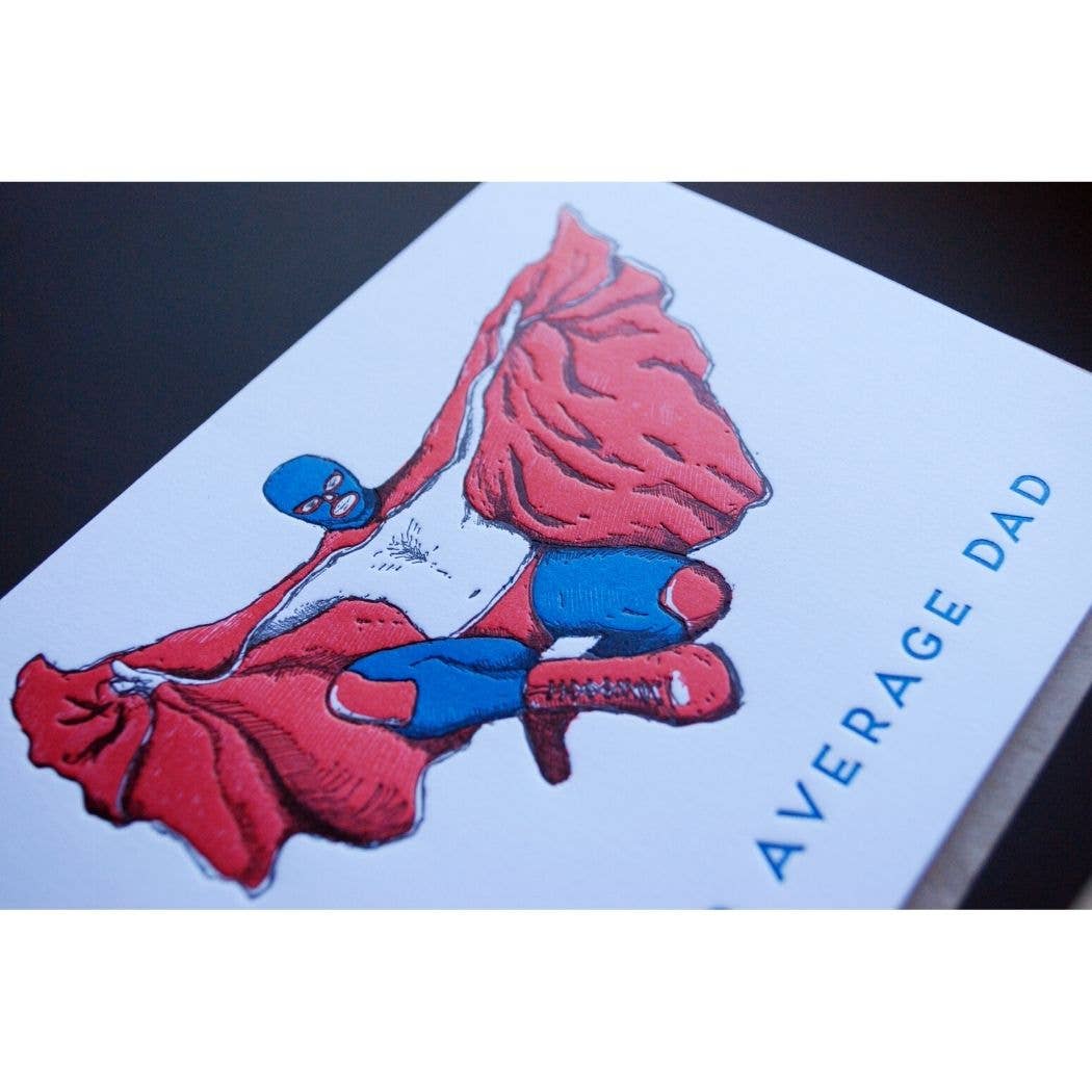Porchlight Press Letterpress - Nacho Average Dad Card - Agricola Street Books