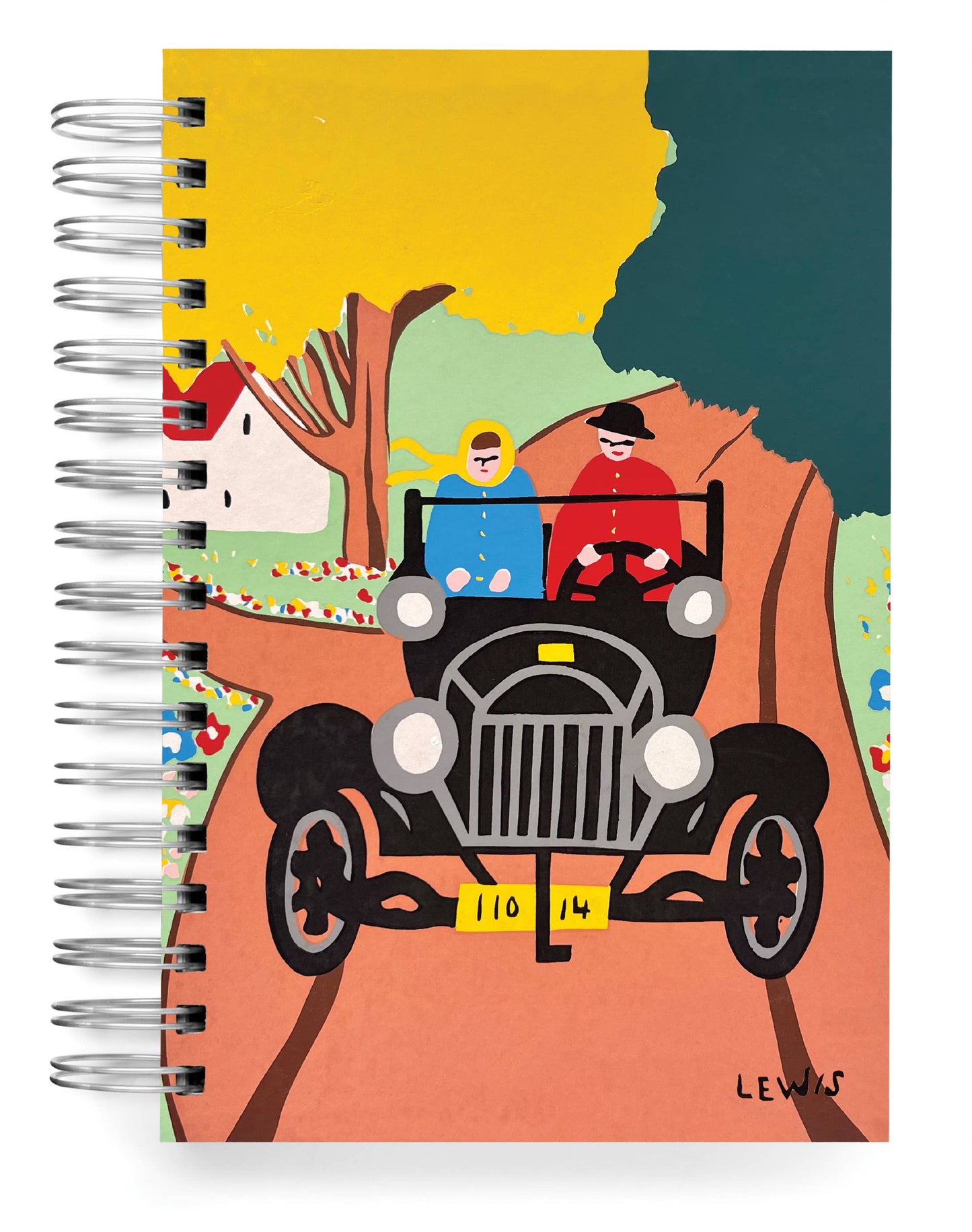 ecojot - Maud Lewis Spring Vintage Car Notebook