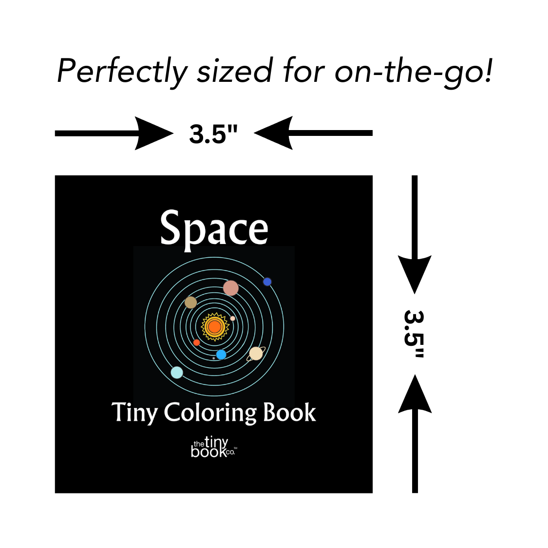 The Tiny Book Co. ™ - Space Tiny Coloring Book