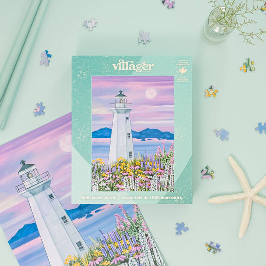 Villager Puzzles - Harbour Lighthouse | 1000-Piece Puzzle | Designed in Canada