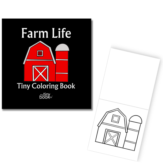 The Tiny Book Co. ™ - Farm Life Tiny Coloring Book