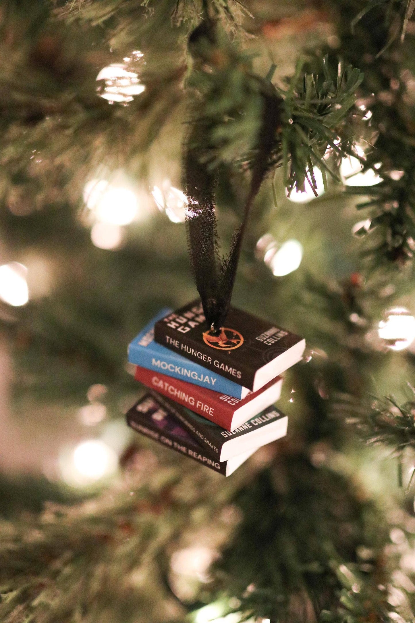 The Sticker Shop - Hunger Games Mini Book Stack Ornament