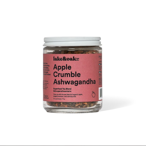Lake & Oak Tea Co. - Apple Crumble Ashwagandha - Superfood Tea Blend