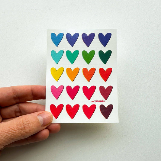 Les Tatoués - Mini Hearts - Temporary Tattoos
