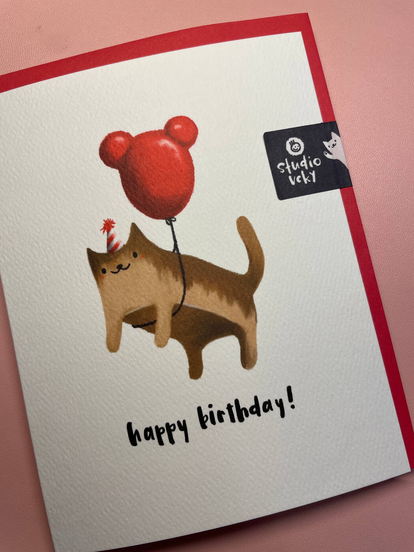 studio vcky - Greeting Card - Breadcat Birthday