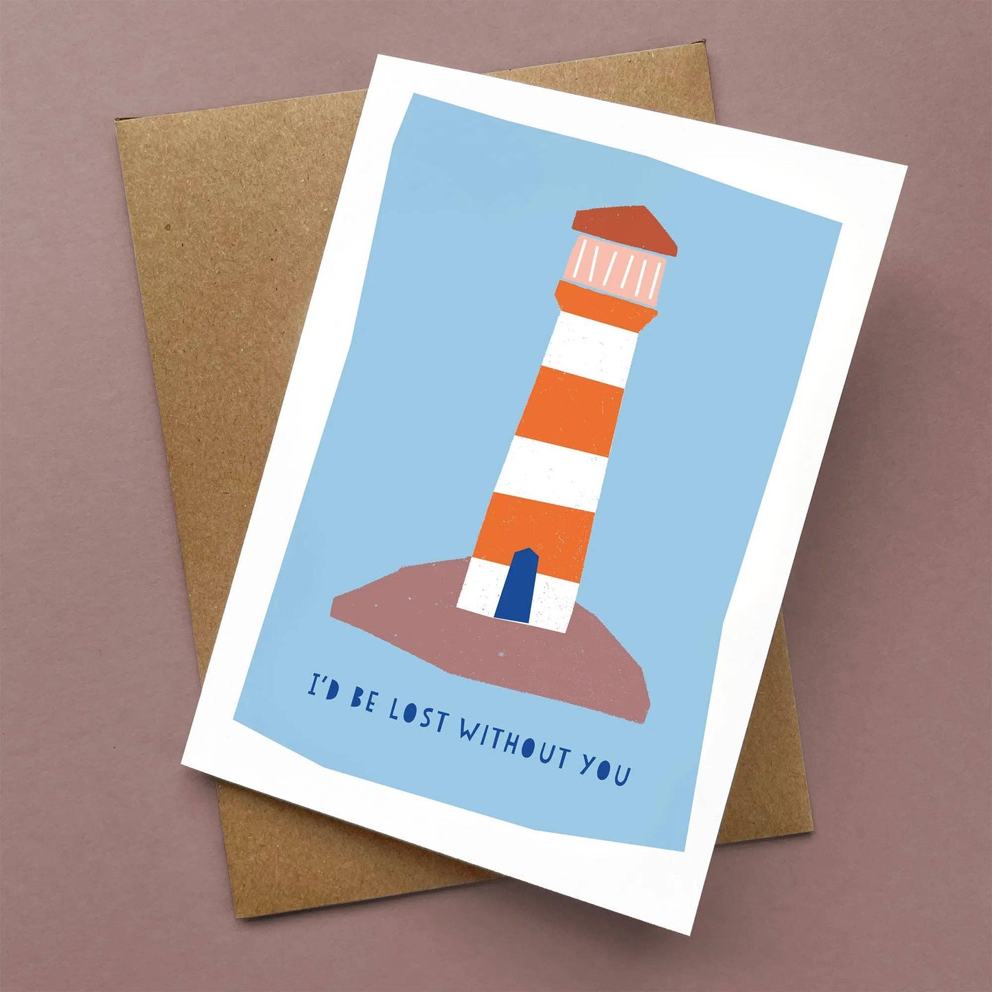 Kautzi Illustrations - Greeting Card Lost Without You – Blank