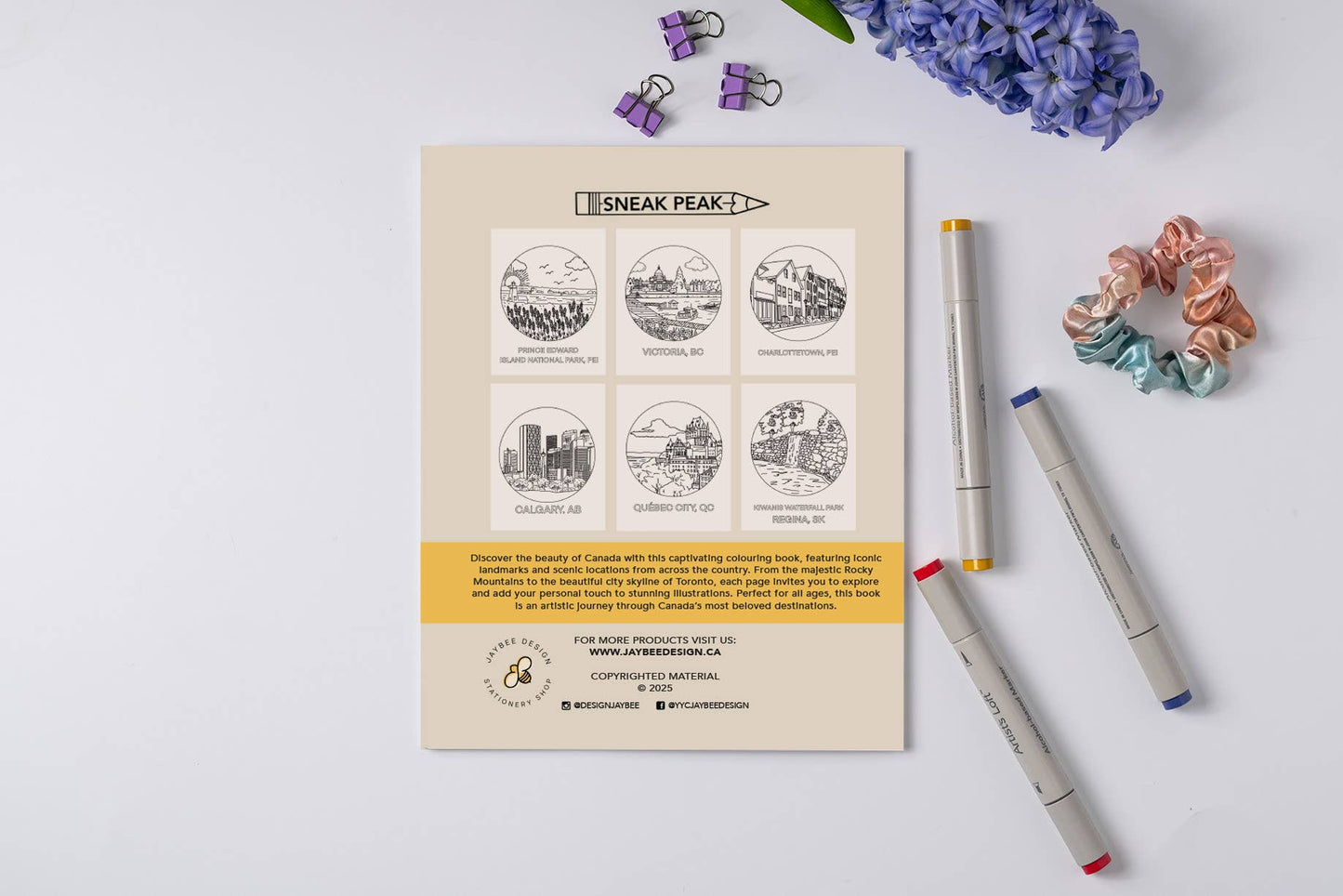 Jaybee Design - Oh Canada Colouring Book