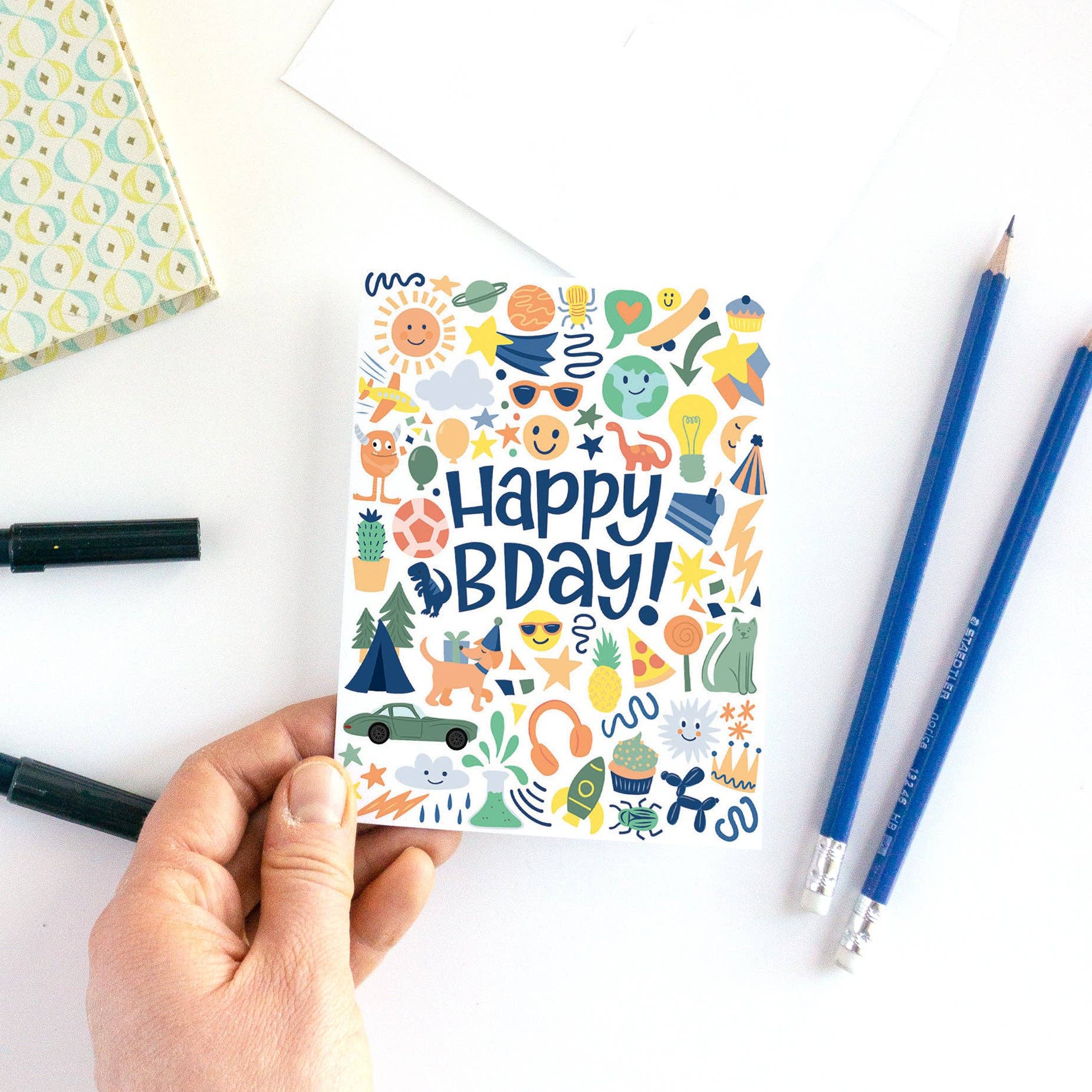 Pedaller Designs - Eye Spy Birthday Card for Kids - Agricola Street Books