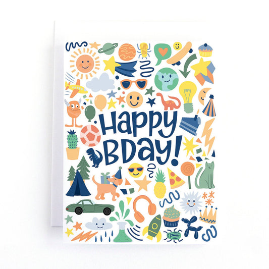 Pedaller Designs - Eye Spy Birthday Card for Kids - Agricola Street Books