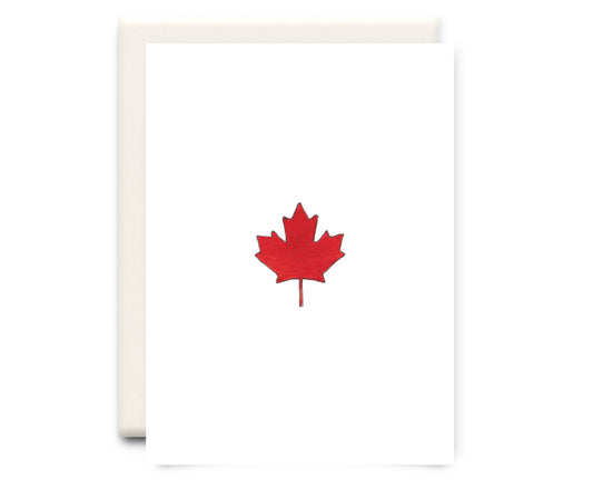 Inkwell Cards - Maple Leaf - Everyday Greeting Card - Agricola Street Books