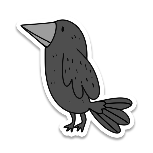 Rebel and Siren Stickers - Crow | Witch | Raven | Cute | Waterproof Sticker | 2.5"