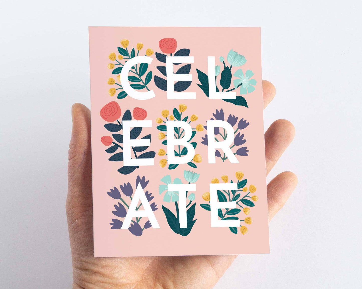 Pedaller Designs - Celebrate Floral Birthday Card - Agricola Street Books