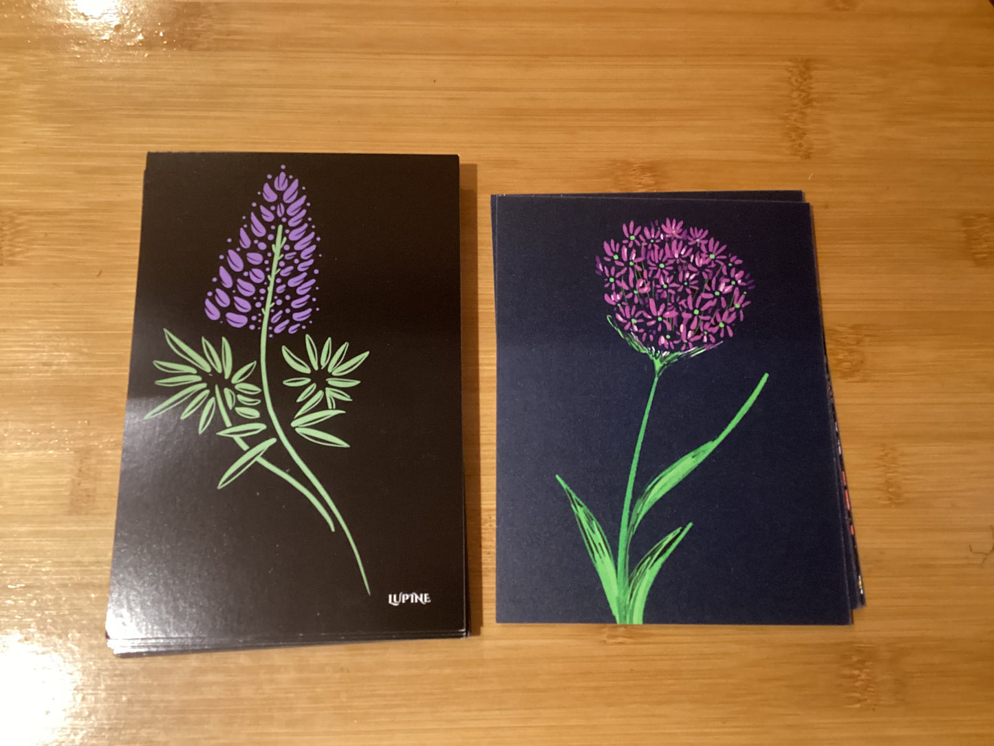 HAVYN- Black Floral Postcards