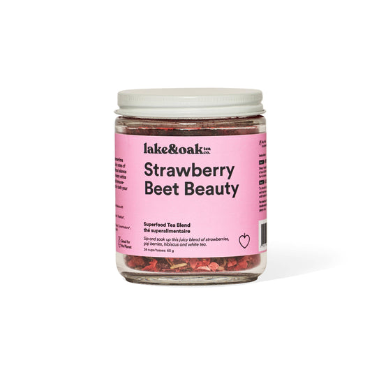Lake & Oak Tea Co. - Strawberry Beet Beauty- Superfood Tea Blend - Agricola Street Books