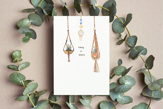 Hotdogs & Poodles Accessories - Hang in There // Blank Greeting // Thinking of You Card - Agricola Street Books