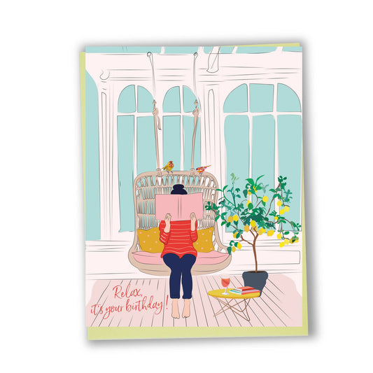 Lili Graffiti - Happy Birthday (reading girl) - Agricola Street Books