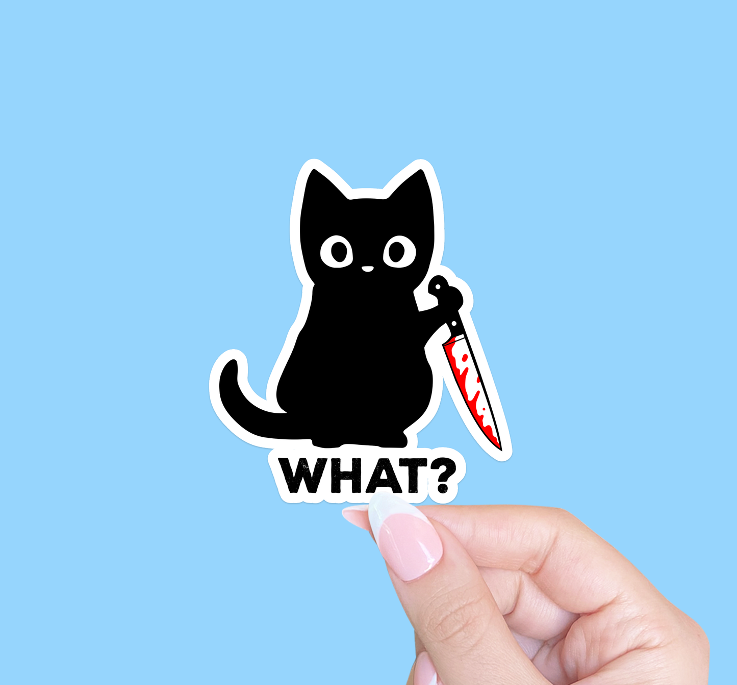 Killer cat sticker - Agricola Street Books