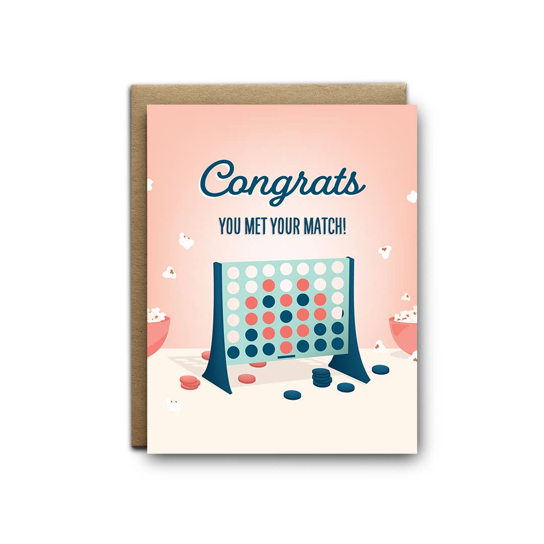 I'll Know It When I See It - Met Your Match Wedding Greeting Card - Agricola Street Books