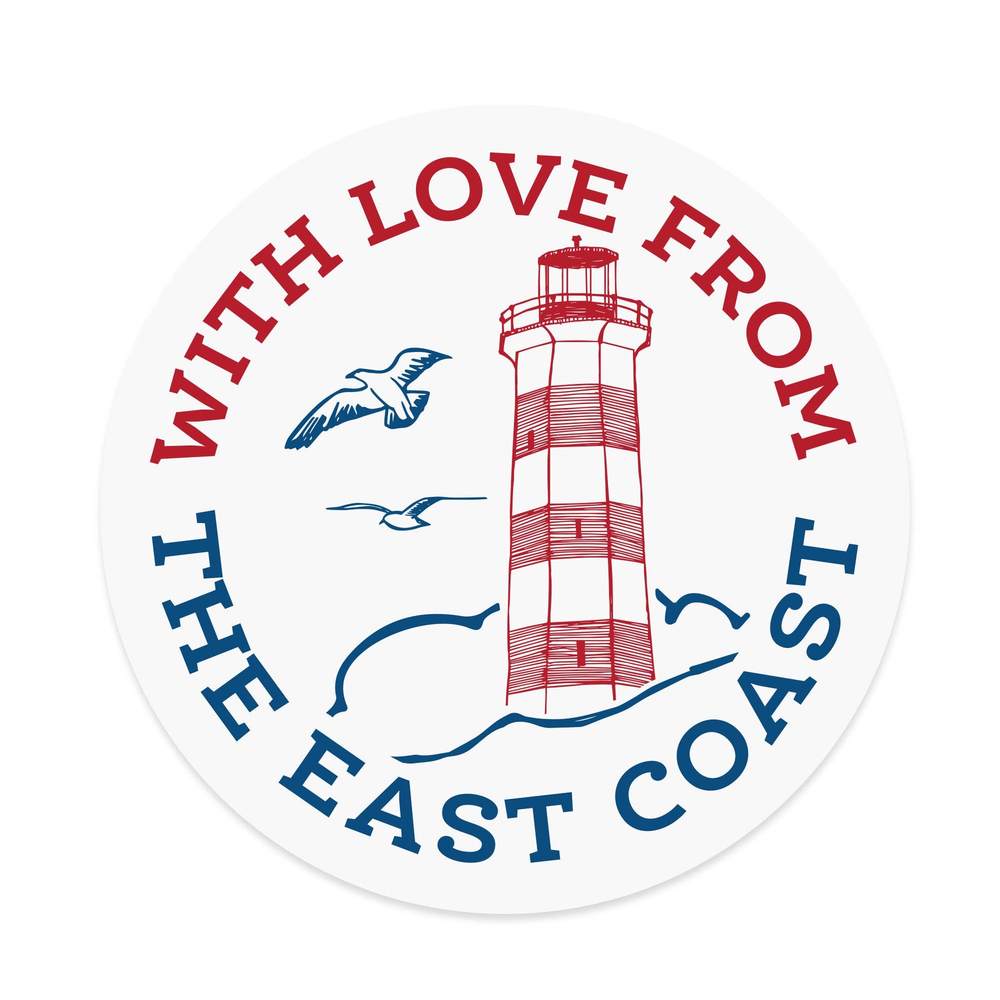 East Coast Love Sticker - Agricola Street Books