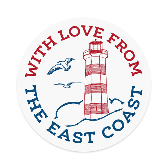 East Coast Love Sticker - Agricola Street Books