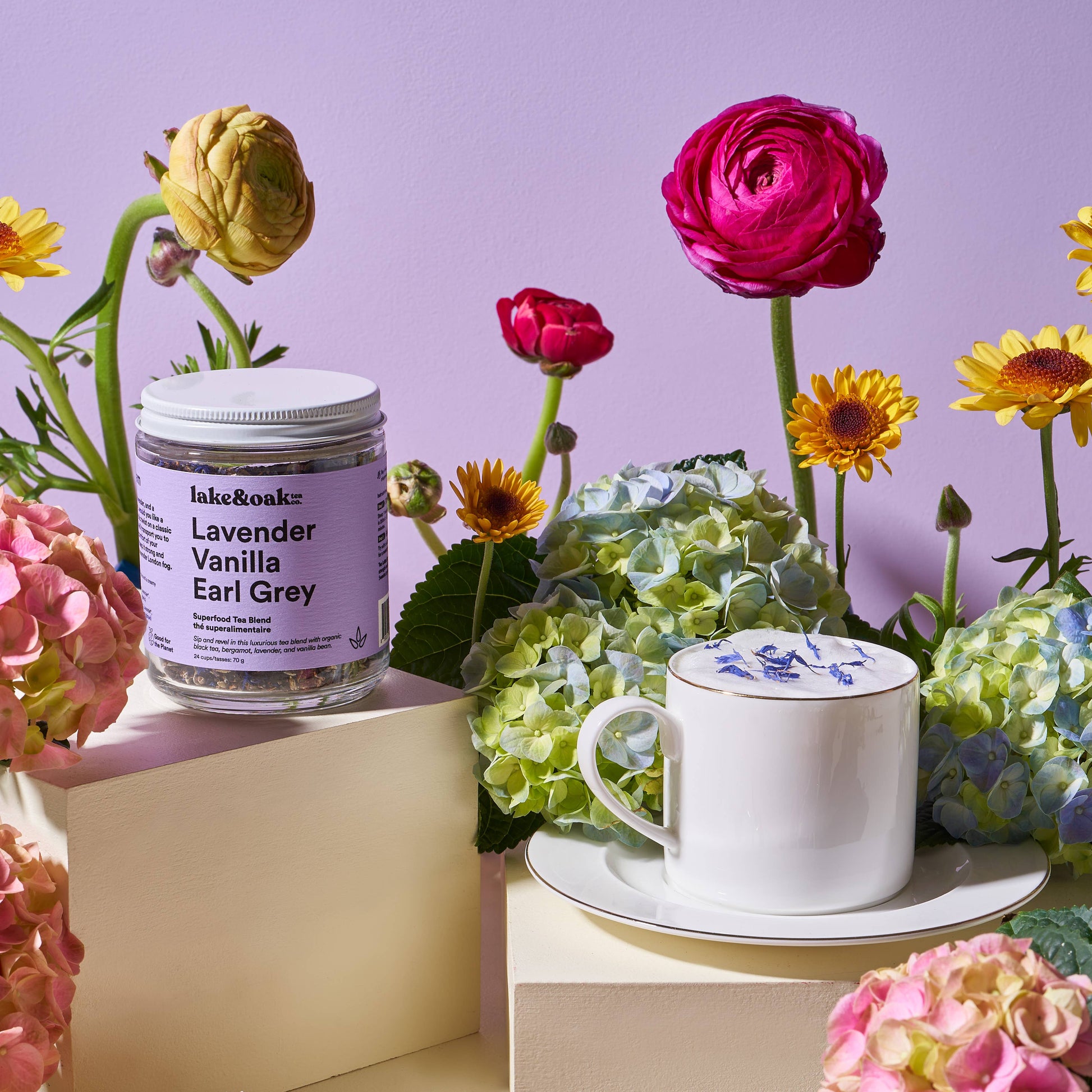 Lake & Oak Tea Co. - Lavender Vanilla Earl Grey - Agricola Street Books