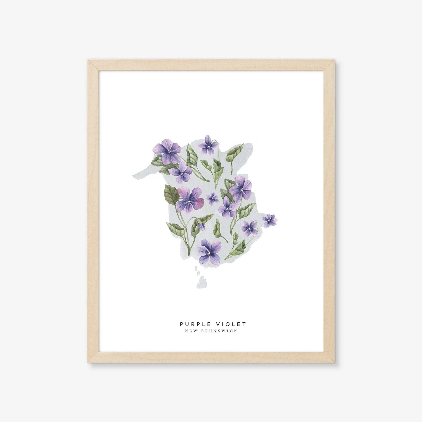 Natasha Vanderburg Co. - New Brunswick Purple Violet Art Print