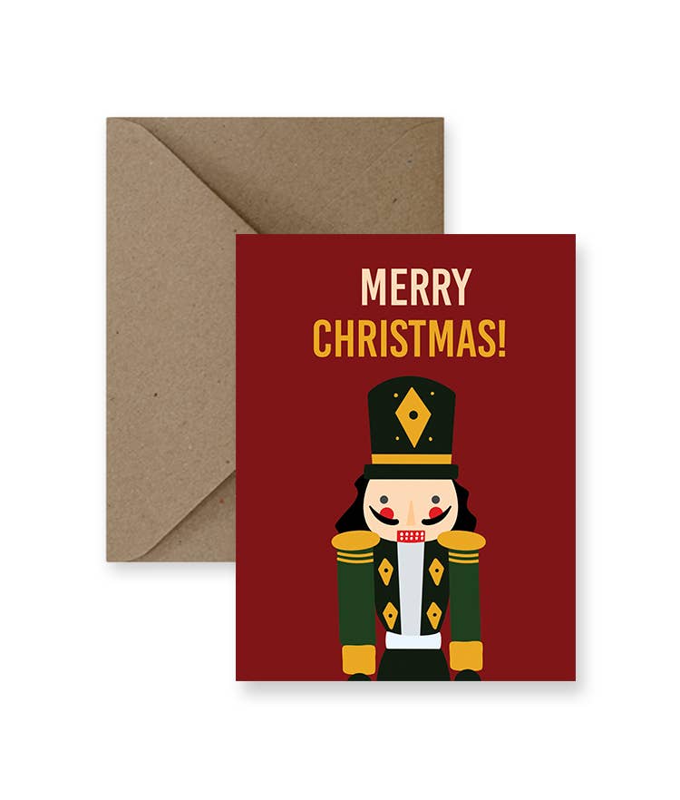 Merry Christmas Nutcracker Holiday Card - Agricola Street Books
