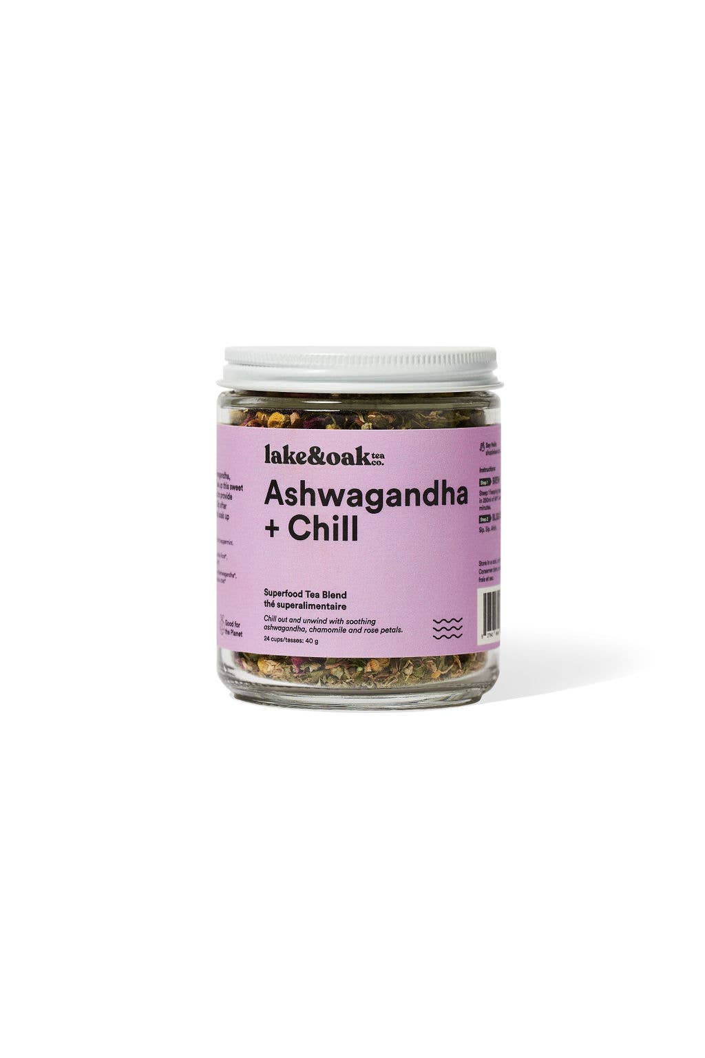 Lake & Oak Tea Co. - Ashwagandha + Chill - Agricola Street Books