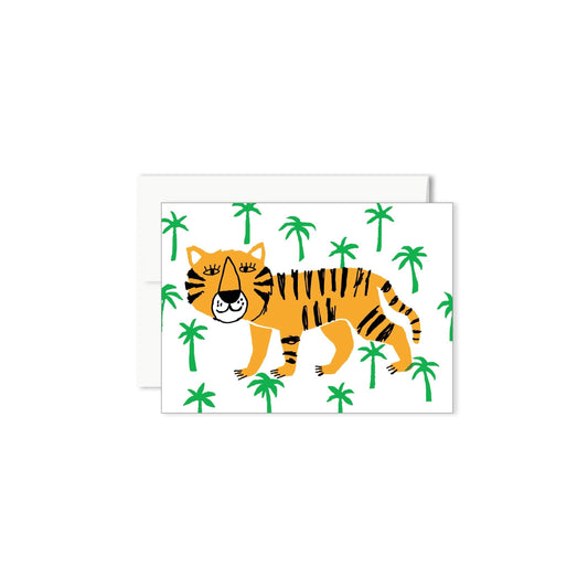 Paperole - TIGER — Miniature Greeting Card - Agricola Street Books